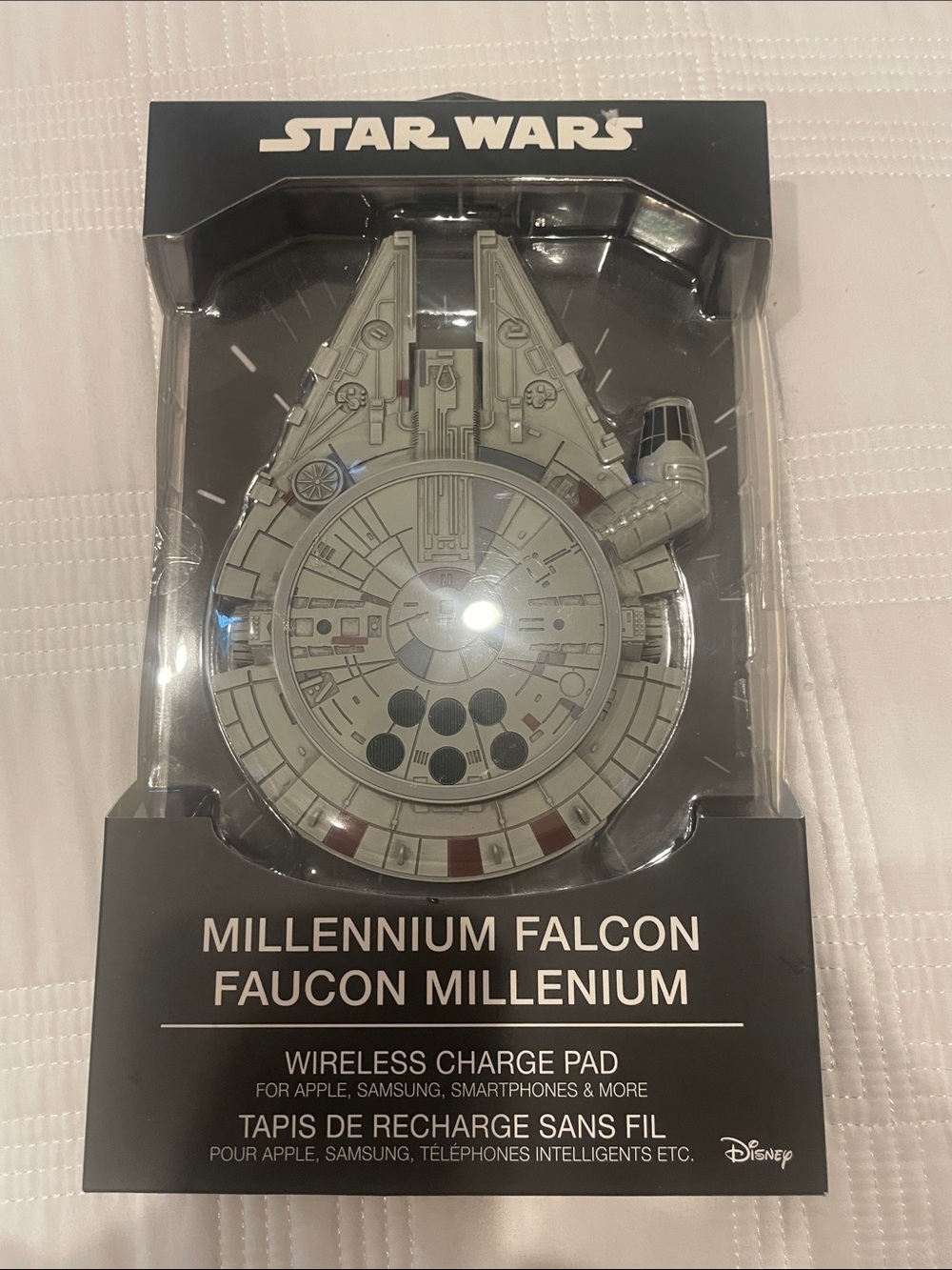 Disney Star Wars Iconic Millennium Falcon Wireless Charging Pad - Gray (OL2)